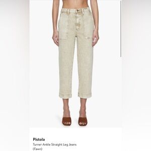 Pistola Turner Women's Ankle Cropped Jeans - Fawn